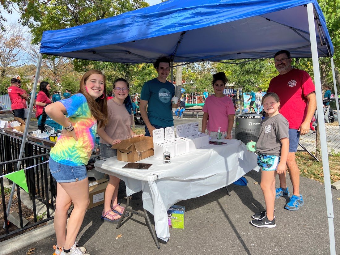The Kilgore family served a church plant in New York City as they conducted outreach during a festival taking place in the community. (Photo/Kilgore Family)