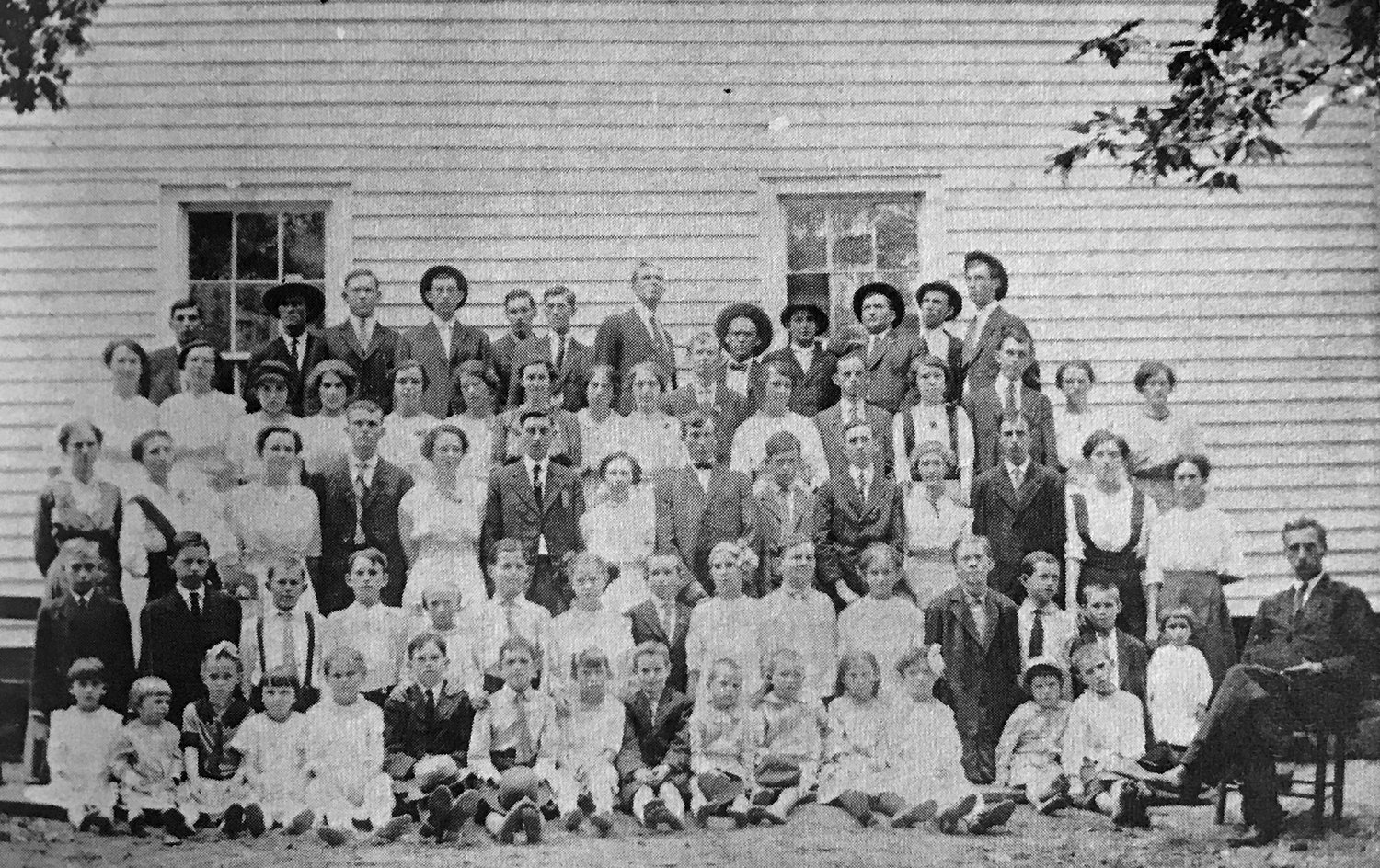 Flat Creek Baptist Church Singing School (ca. 1914).