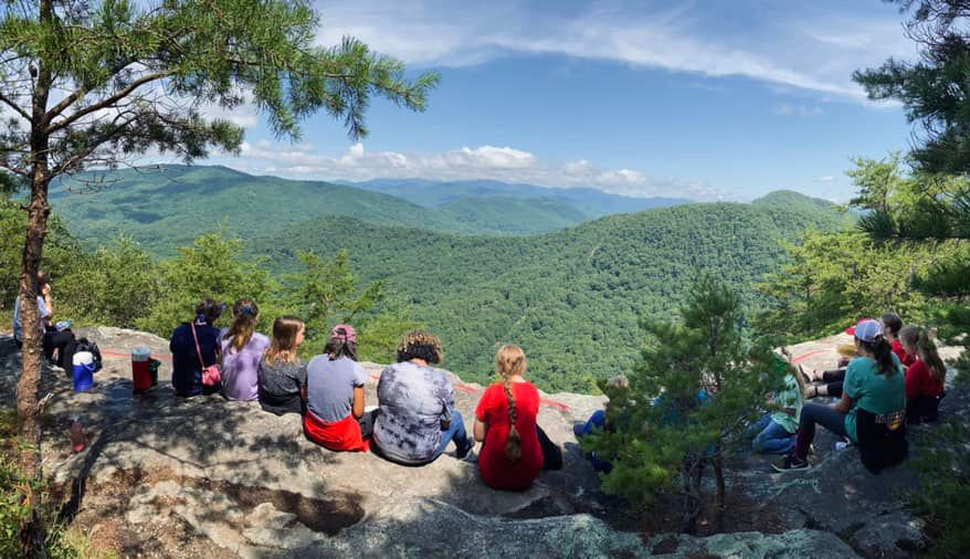 Campers enjoy the mountaintop view at Camp Pinnacle. (Photo/Georgia Baptist Mission Board)