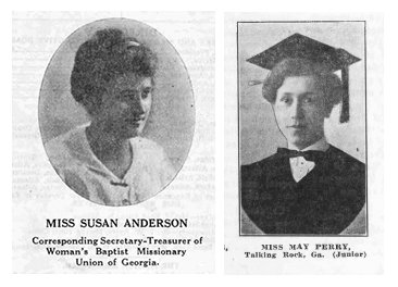 Susan Anderson, left, and May Perry, both natives of north Georgia, spent nearly four decades of missionary service at the Baptist Girls School in Idi Aba, Abeokuta, Nigeria.