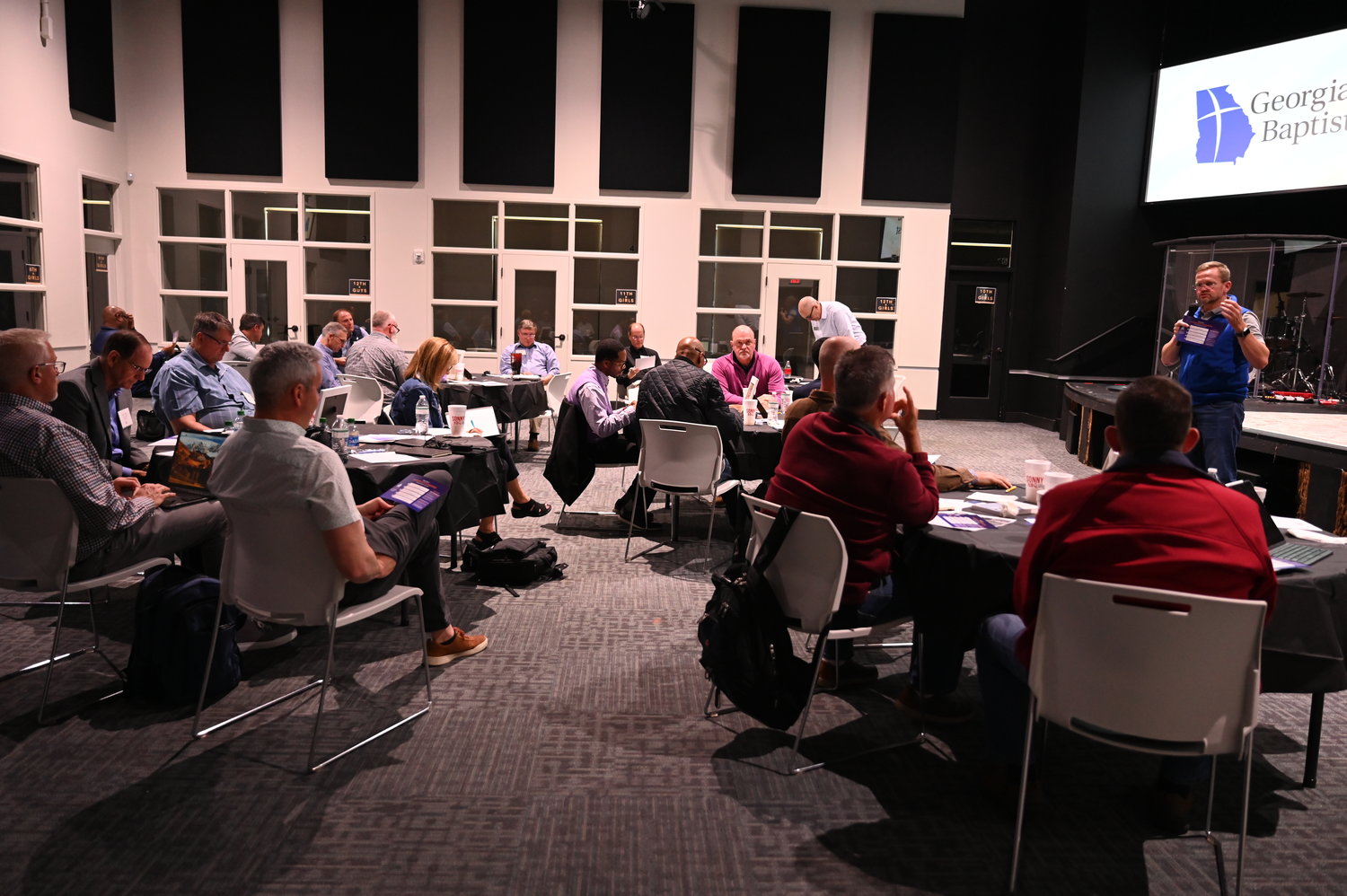 Pastors gathered at Northway Church in Macon to learn about the Georgia Baptist Convention. (Index/Roger Alford)