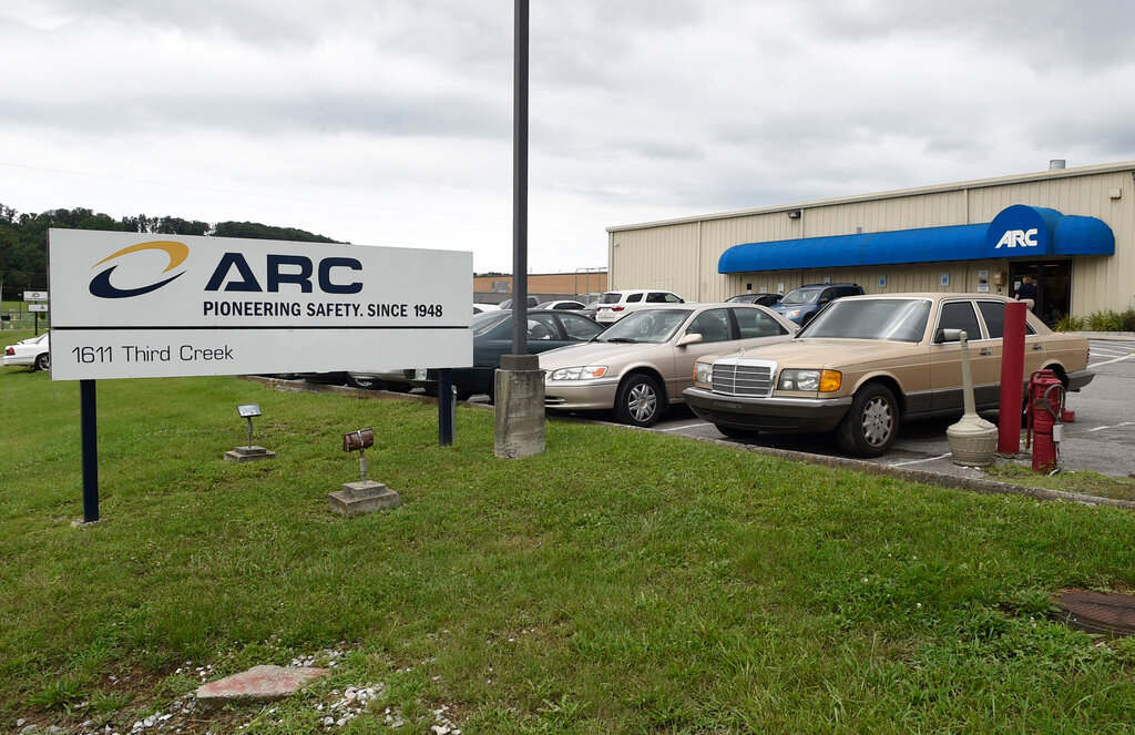 The ARC Automotive manufacturing plant in Knoxville, Tenn. (Adam Lau/Knoxville News Sentinel via AP, File, File)