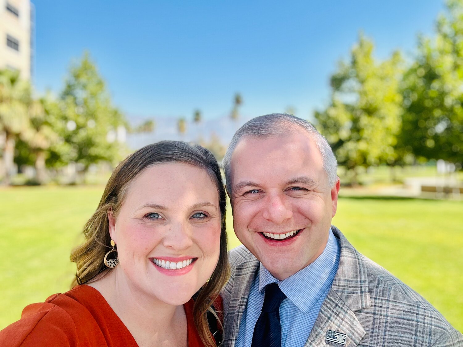 Kelsie Saefkow poses for a photo with her husband, Georgia Baptist Convention President Josh Saefkow.