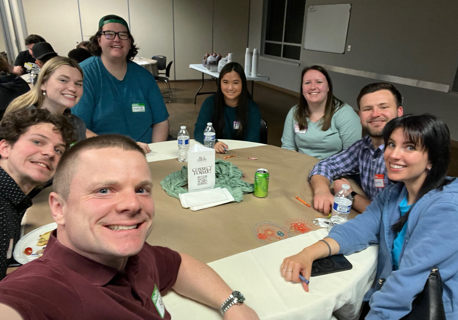 Single young adults gather for an event at FBC Peachtree City. (Photo/courtesy Tom Coffan)
