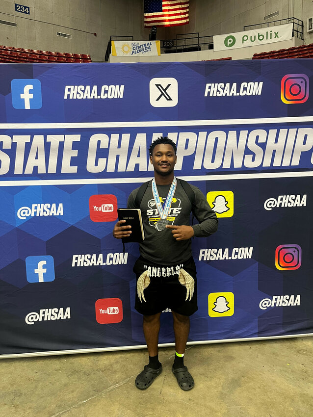 Fleming Island football running back Deh'mir Jackson finished his athletic career with a sixth place finish at 219 in Class 3A weightlifting