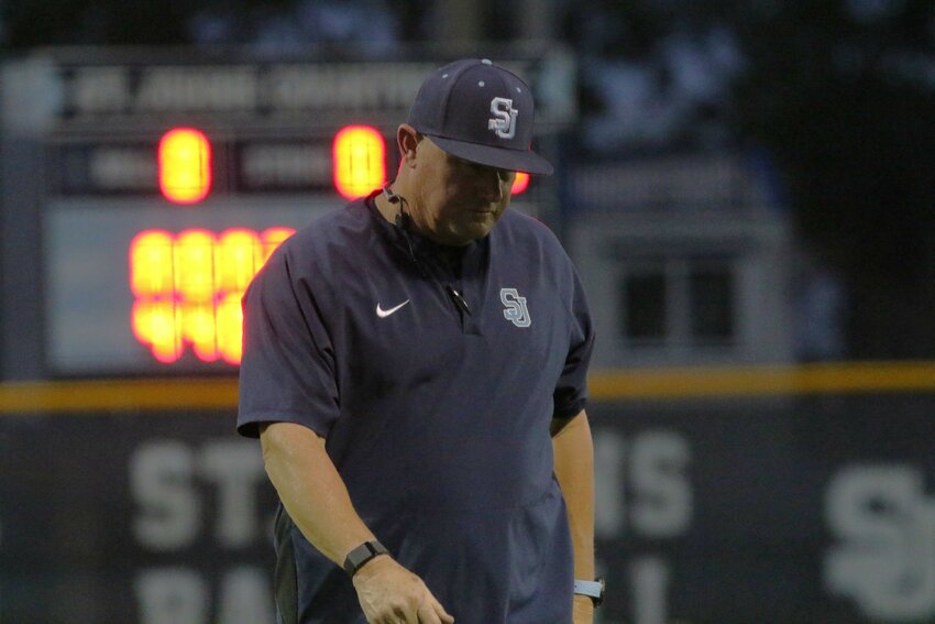 St. Johns Country Day School baseball coach Tom Lucas took the first step to defending his state title in Class 2A with the Spartans' 4-1 win over St. Joseph's Academy on Thursday. Spartans are now in Class 1A.