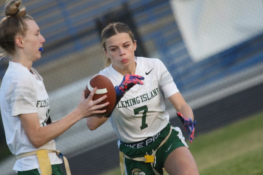 Fleming Island will need more offense generated from quarterback Devyn Dudones, left, and running back Daisy Fletcher to beat Fletcher for a second time in a week. Fletcher defeated Fleming Island 13-12 in their district semifinal, but the two teams will play in the region round one.
