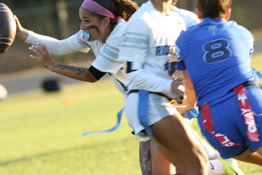 Ridgeview High quarterback Emma Rayes had only her second game as a quarterback and nearly pulled of an upset for a district title as Panthers lost 7-6 to Clay in district final.