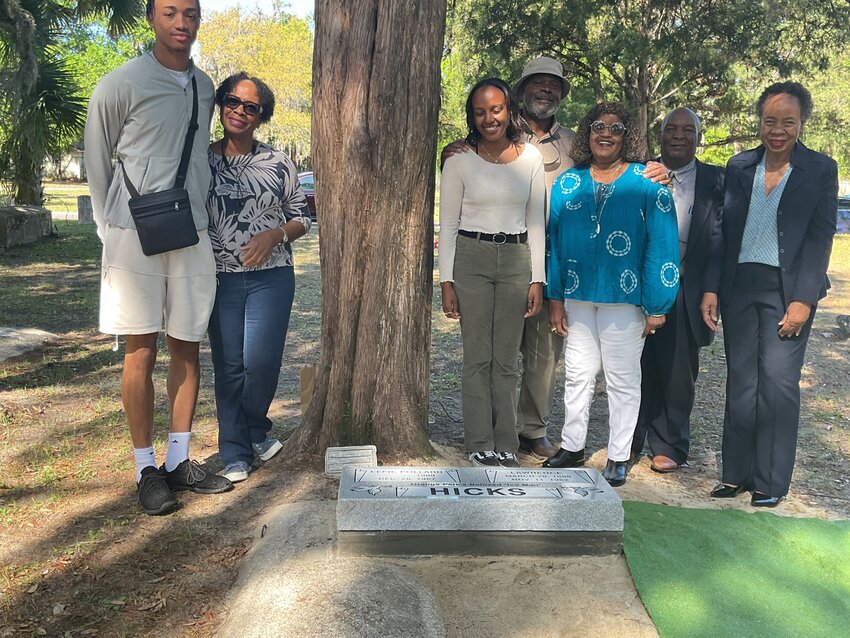 Hicks' relatives were in attendance and told stories of their summers with him.