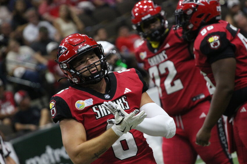 Jacksonville Sharks quarterback Tyler Huff has been a quick study on the ins and outs of indoor football with its smaller field, just eight guys on the field and new rules at the line of scrimmage.