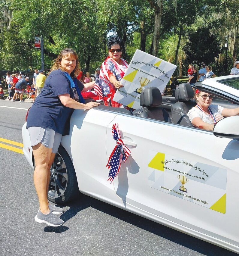 Keystone Heights Women&rsquo;s Club selected  Maria Walker as its Volunteer of the Year. Walker represented the organization during the Our Country Day Parade on July 4.