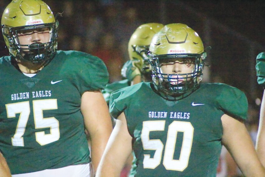 Fleming Island&rsquo;s offensive line will be led by massive tackle Braden Cunningham, No. 75, who anchors an equally big and strong five-man front for new coach Chad Parker.