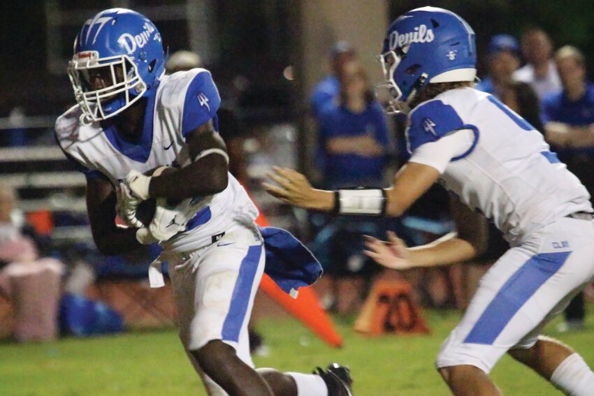 Clay High quarterback Landon Chadwick has had the hot hand for the Blue Devils' offense along with running back Geno Addison, a late transfer that has proven to be a valuable asset to the Blue Devils&rsquo; offense.
