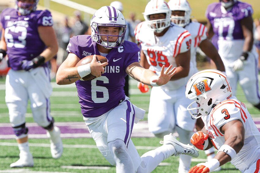 Ridgeview High graduate Tyler Huff had spectacular first season at Furman last year with two playoff games and 10 wins.
