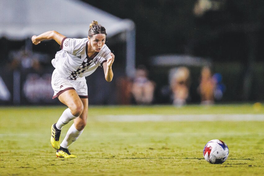 Former Oakleaf High forward soccer ace Hannah Johnson, a 36-goal scorer for Lady Knights in 2019, is a top scorer for Mississippi State University with three goals; two in a 3-3 tie with Tennessee last week.