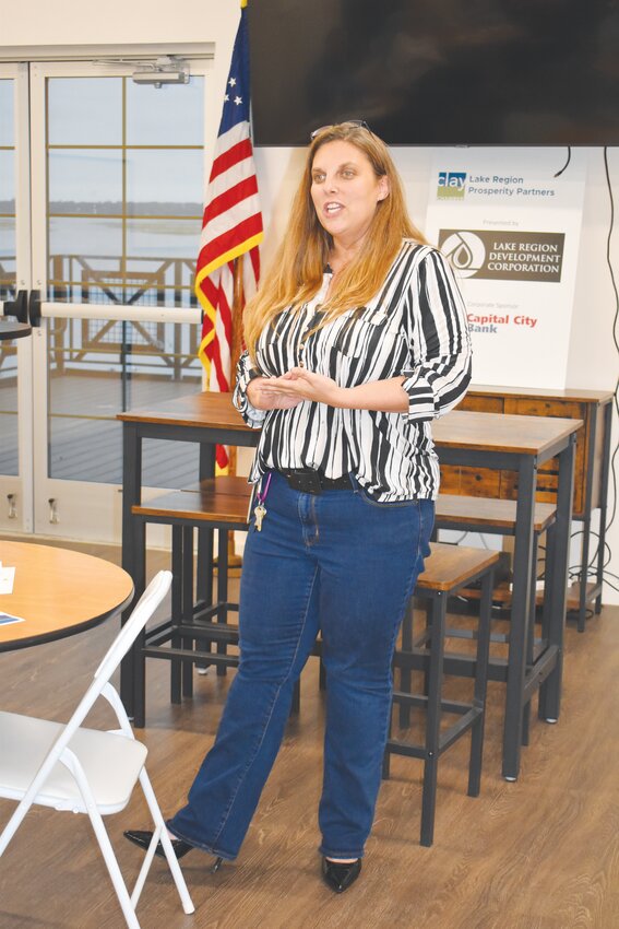 Keystone Heights City Manager Lynn Rutkowski told Lake Region Prosperity Partners members how the city is completing a project to strategically monitor growth. The city has been on the world stage as publications in the United States and Italy with its &lsquo;work smarter, not harder&rsquo; technology.