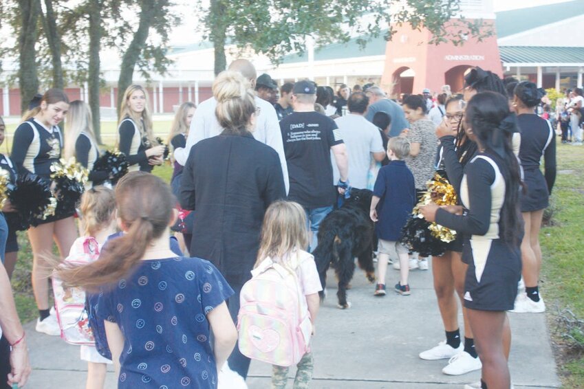 Hundreds participated in Walk and Roll to School last week at Oakleaf Village Elementary as parents, faculty and staff encouraged students to ride their bikes or walk to school as part of a national initiative to promote fitness.