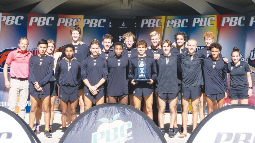 Flagler College men's cross country took second in the Peach Belt Conference championship race led by a top finish from Ridgeview High grad Joel Nesi, back row, far right.