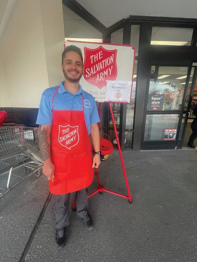 Working with fellow Green Cove Springs Rotary members like E.J. Guzman and Sarah McWhorter was rewarding last week. We rang the bell for the Salvation Army&rsquo;s Red Kettle Campaign at Winn-Dixie.