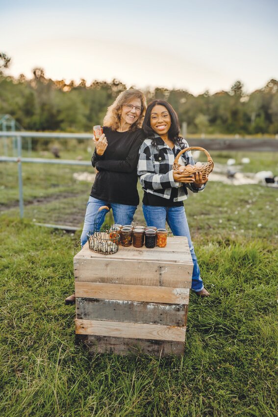 Stephanie Sams, left, said her experience with the Northeast Florida Homesteading and Prepping Ladies organization has introduced her to skills necessary to be more self-sufficient. Founder Rianna Barbary said a small niche of followers on Facebook has grown into more than 800 members.