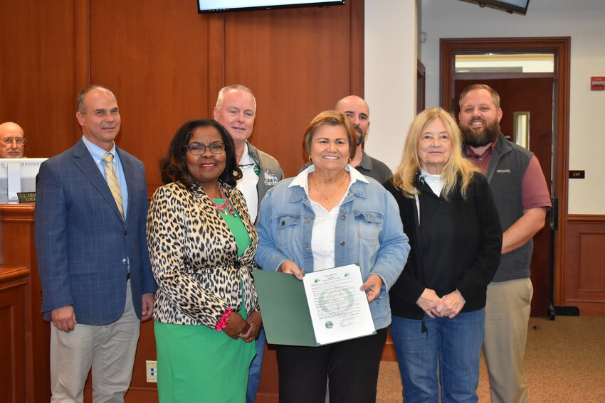 The Green Cove Springs City Council proclaimed Friday, Jan. 19, as Arbor Day in the city. Mayor Connie Butler gave the proclamation to Care Valleau and Susan Jachimiec ahead of the Garden Club of Green Cove Springs ahead of Friday's ceremony at City Hall.