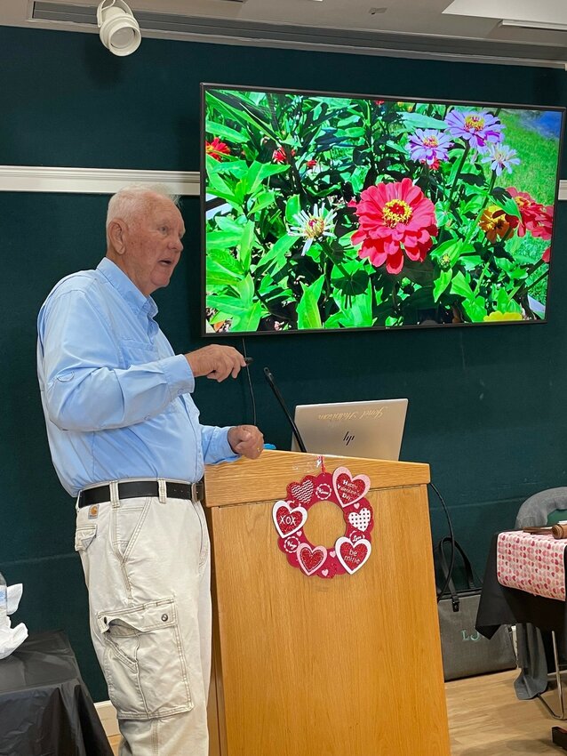 Bob Warren, who has more than 50 years of gardening experience, focused on the benefits of attracting butterflies.