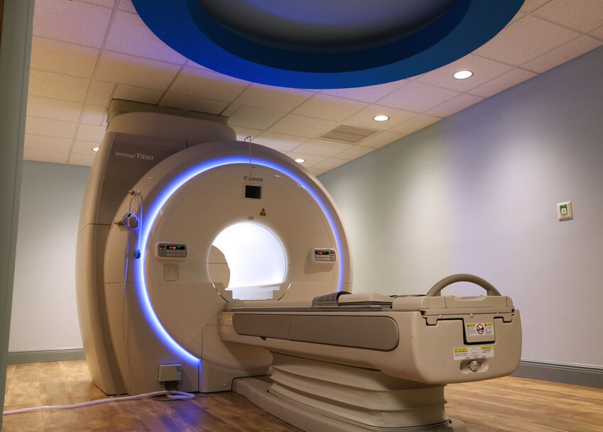 An MRI (magnetic resonance imaging) machine, which will be used to guide ultrasound waves in the brain.