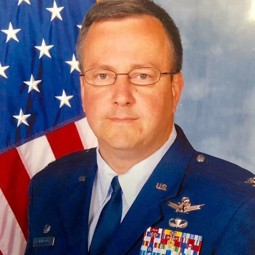 Col. Dan Lewandowski when he was active duty in the Air Force.