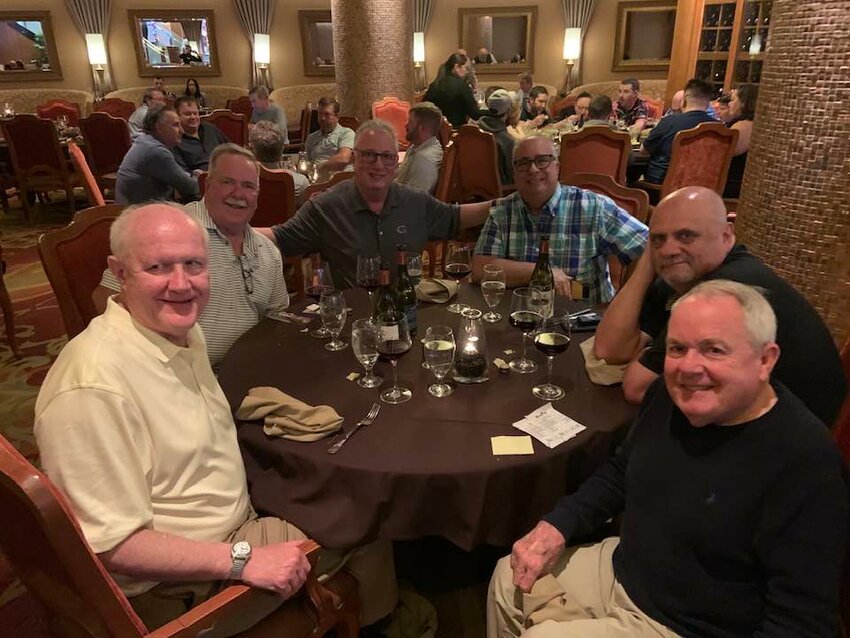 The Boys: From left, Dan Spoone, Tom Weidl, Lou Nostro, Mike Nostro, Don Coble and Dan Weidl.