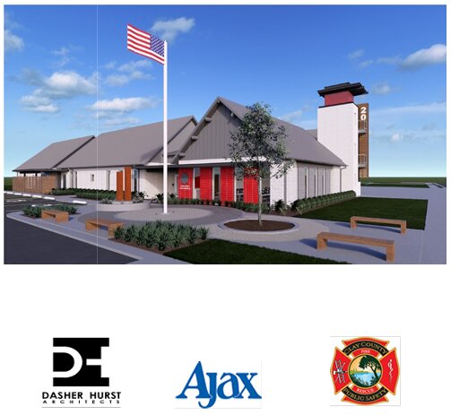 A rendition for what Ajax envisions the new Fire Station 20 to look like.