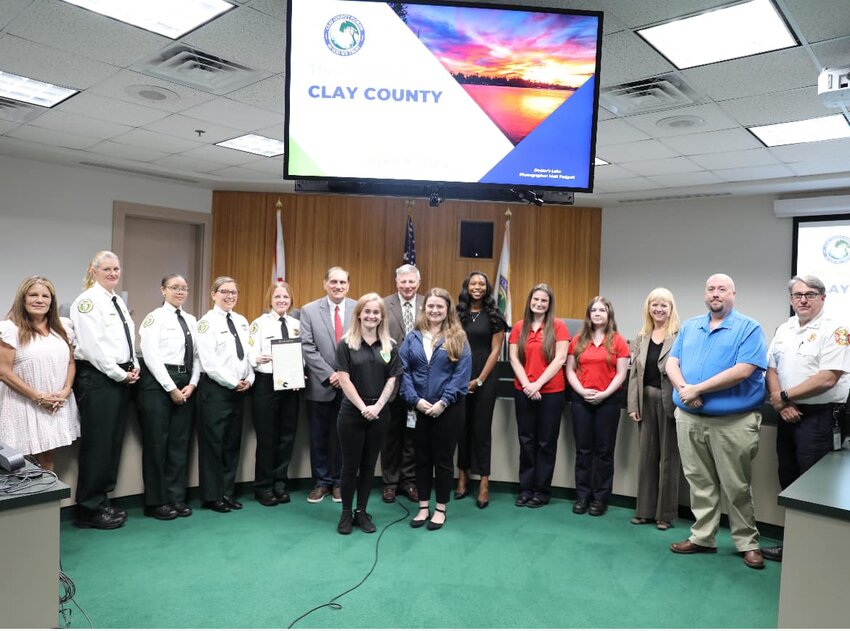 The Clay County Board of Commissions recognized 911 dispatchers during ahead of its last meeting ahead of National Public Safety Telecommunicators Week.