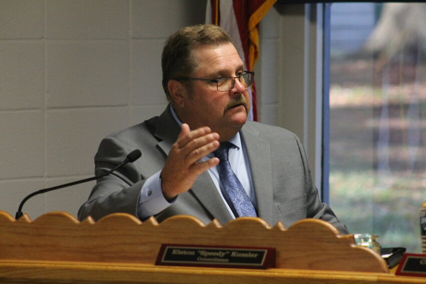 Councilmember Elston Kussler during his swearing in ceremony