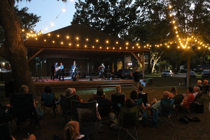 The Chris Thomas Project performed for the first Orange Park After Dark of the year.