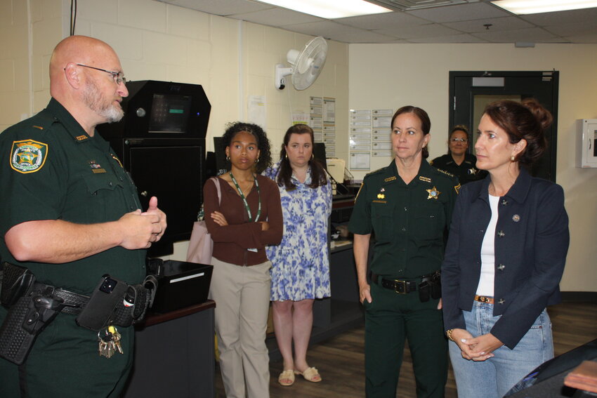 Sheriff Michelle Cook led an informal presentation of the agency's new RapidHIT ID System DNA machine last Monday at the Clay County Jail.