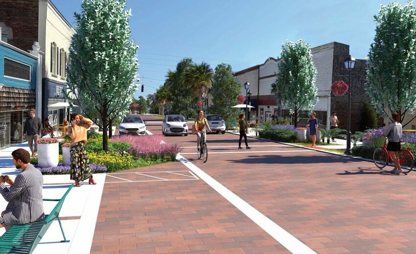 This was the preview of what Walnut Street would look like before construction started in February. Now it's a reality.