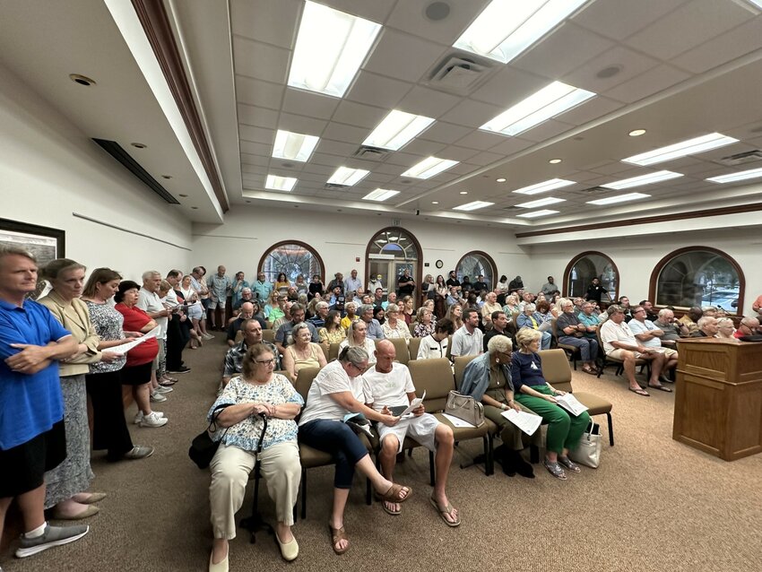 More than 100 residents packed the Green Cove Springs City Council chambers Tuesday night to voice their concerns about proposals to increase the millage, water and electric rates.