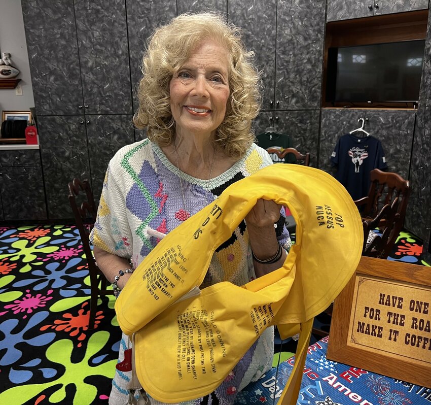 Nancy Moss still has the life jacket she used during the plane crash. She said it's to remind her of how far she has come.