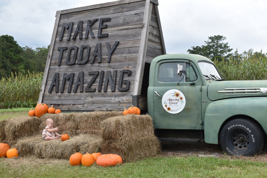 Bubble hoops were one of the newest and most popular attractions at the Amazing Grace Family Farms Fall Festival.