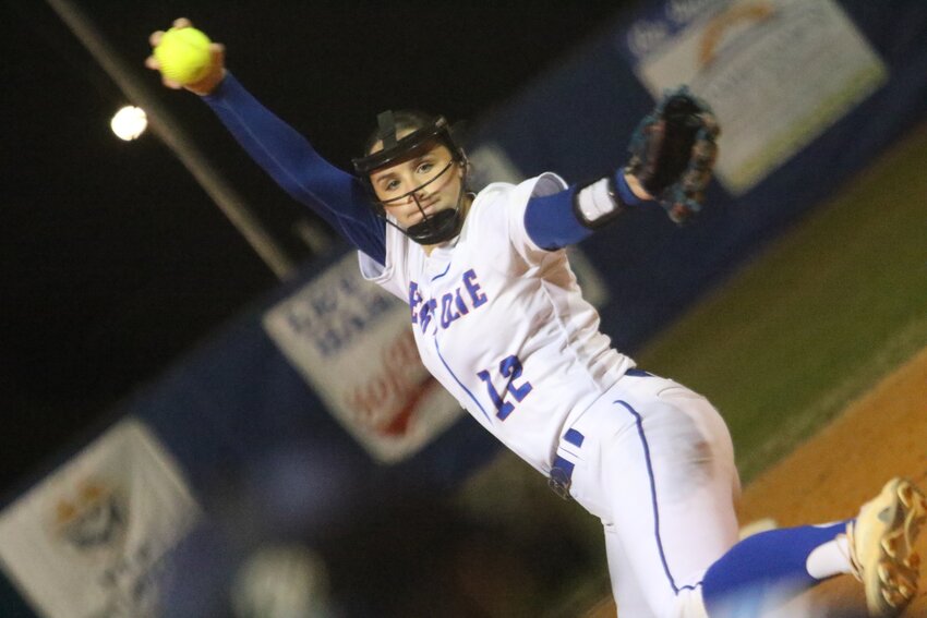 Keystone Heights junior pitcher Kadence Massey  got equal stats in matchup with Baker County, but Indians fell shorts 5-4 in seventh inning rally by Wildcats.