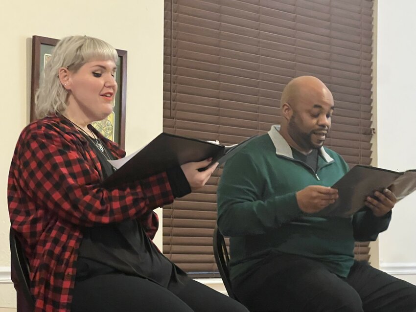 Catie Casey played the role of Jeni, while Clayton Riddley portrayed Richard in award-winning playwright and performer Gina Femia's Bones Like Dust.