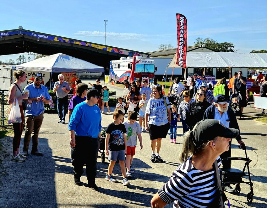 Thousands of attendees swarmed to the ninth annual Strawberry Fest on March 1-2 at the Clay County Fairgrounds.