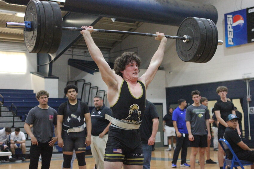 Oakleaf High junior 154 pound weightlifter is region champion and a top contender for state title to follow in his brother Noah's footsteps as area teams continue region tournaments at Keystone Heights (Friday, April 4, for Class 1A) and Suwannee (Saturday, April 5 for Class 2A; MHS, FIHS, RHS, OPHS, CHS).