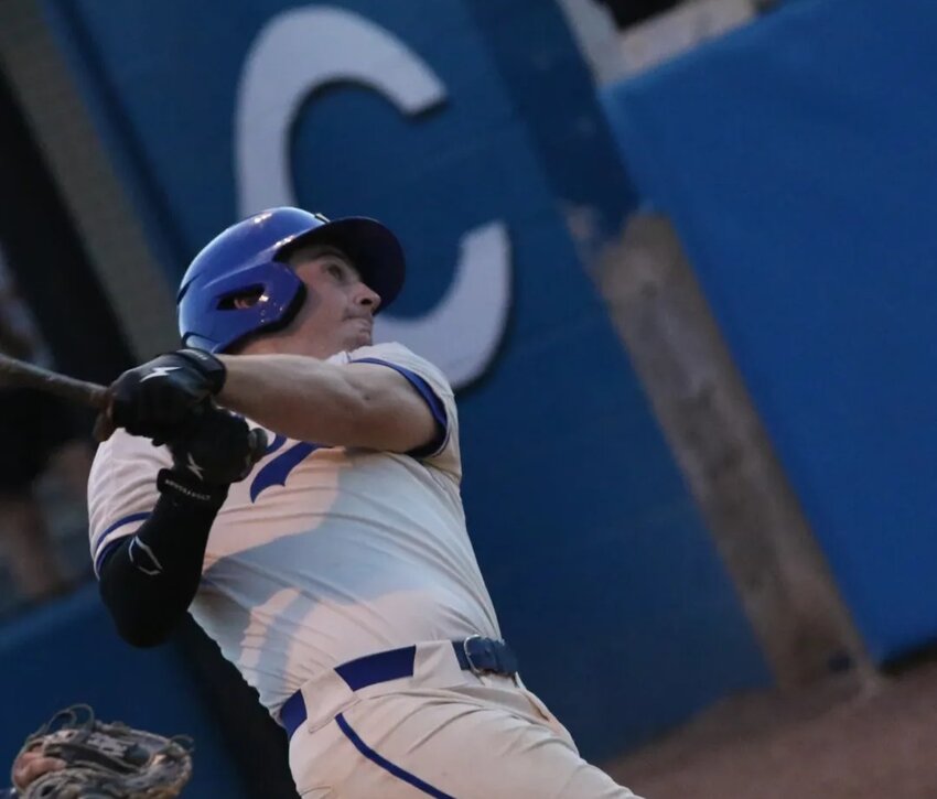 Clay High batter Cole Carnell lets his two run homer rip in fifth inning as Clay beats Escambia 6-2 to take the region 1-4A three game series 2-0 and advance to a second in two years region final. Clay will wait for the finish of the No. 1 Arnold vs. No. 3 Choctowhatchee series, tied at 1-1 with Choctowhatchee's win last night, to determine the travel plans for the region final. A win by Choctowhatchee keeps Clay home, with a win by Arnold sending the Blue Devils on the road for at least the first two of the three game series.