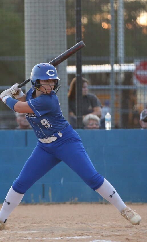 Clay High junior Grace Miller hit an eighth inning double for three runs to fuel a come from behind 5-4 district championship win over Pedro Menendez for the Lady Blue Devils.