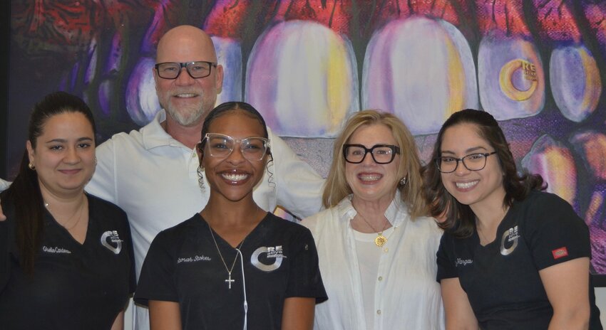 From left: Giselle Cardenas, Matthew Kennedy CDT, De'borah Stokes, Tamara Kennedy and Jada Vargas.