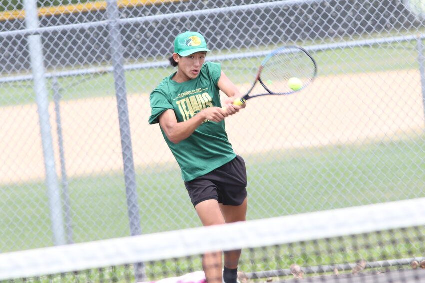 Fleming Island High singles and doubles tennis player Zach Hyatt