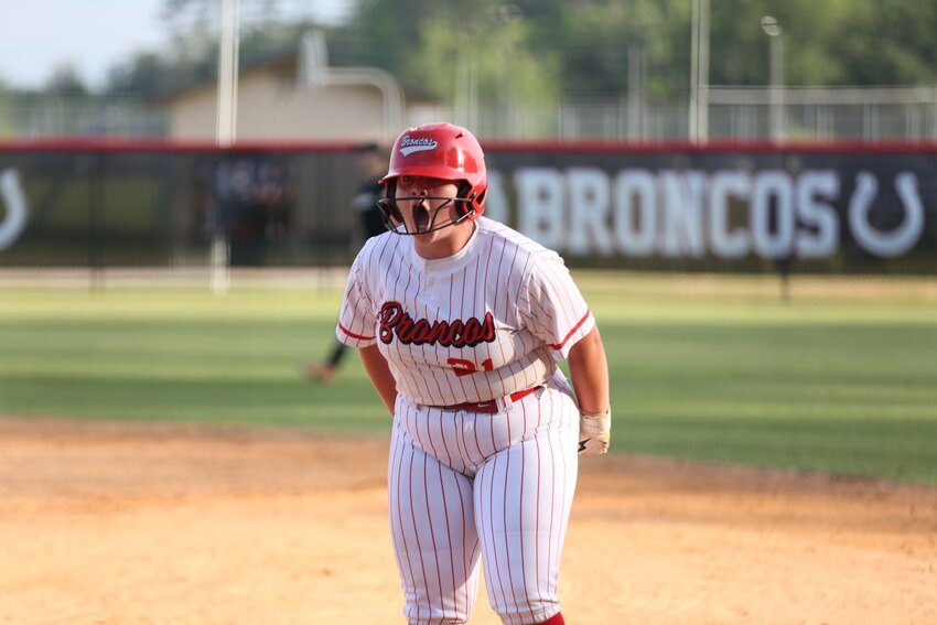 Middleburg has a handful of power hitters; here Emma Ward, that can ignite a Bronco big runs inning at any moment. Broncos ripped for five sixth inning runs in region win over Milton.