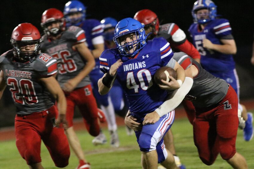 Keystone Heights got a spark under running back Jagger Lancaster fourth quarter blast against Mayo.