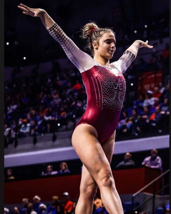 Fleming Island High graduate Lilly Hudson finished up her junior season with the University of Alabama gymnastics team with an All American selection for the Crimson Tide.