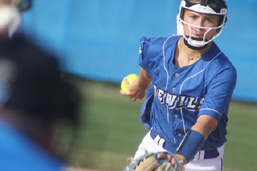 Clay High freshman pitcher Sadie Russo weathered the storm of a young team with just one senior to earn a winning season, a district title, a region playoff spot and a Dairy Farmer's selection.